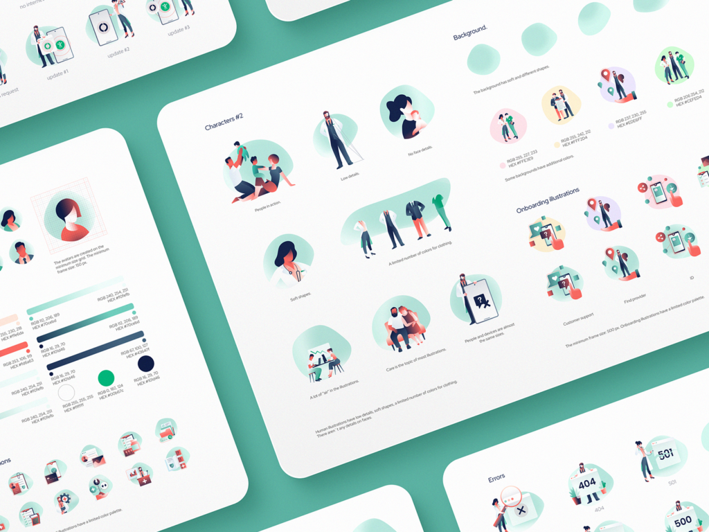 UI UX design trends - Custom Illustrations