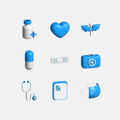 Medical 3D icons