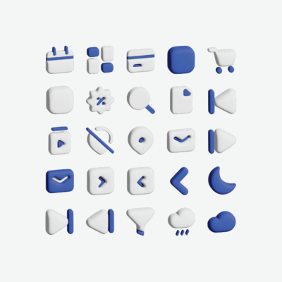 User interface 3D icons