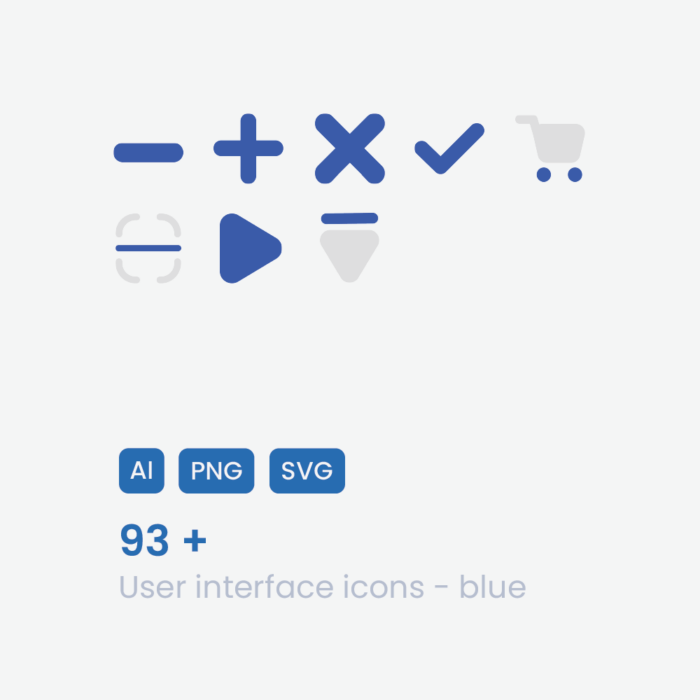 User interface icons