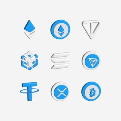 Cryptocurrency 3D Icons pack