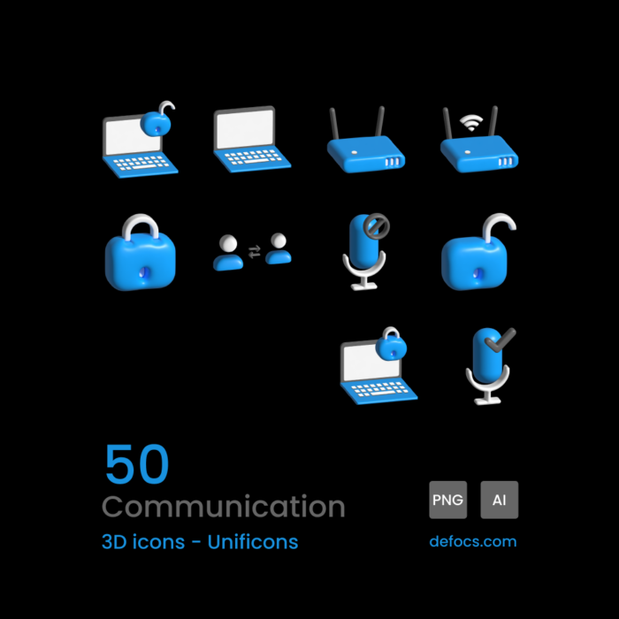 Communication icons