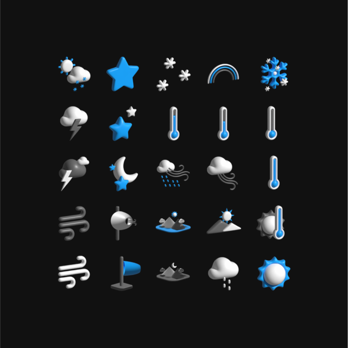 Weather 3D illustration