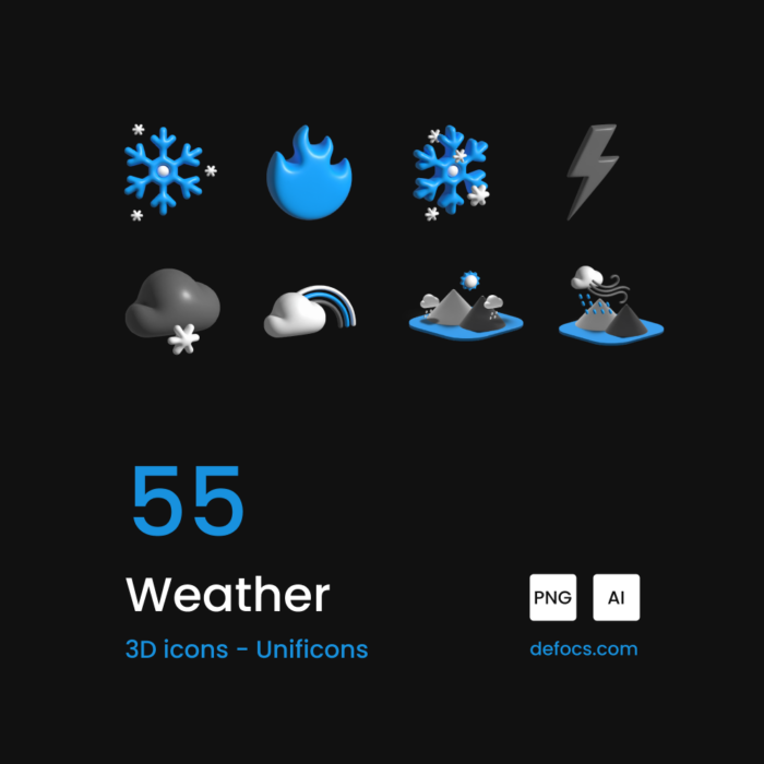 Weather 3D illustration