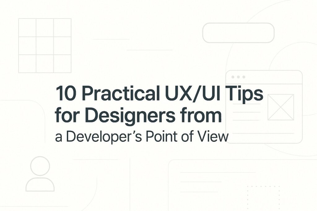 10 practical UX tips for designers